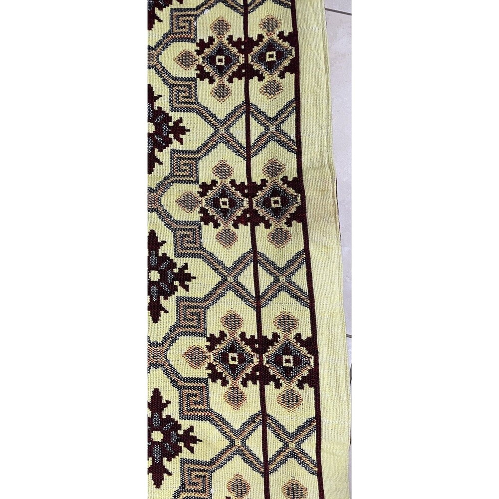 RARE Pakistan Rug 100% Cotton Dwar Hand Woven Himalayan FAST SHIPPING - Picture 15 of 16